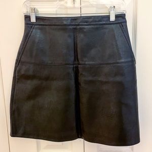 Zara Faux Leather Skirt